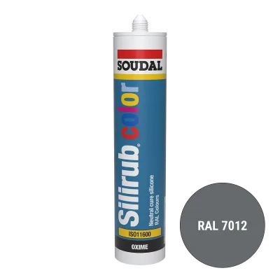 Soudal Silirub Color Siliconenkit RAL 7012 300ml