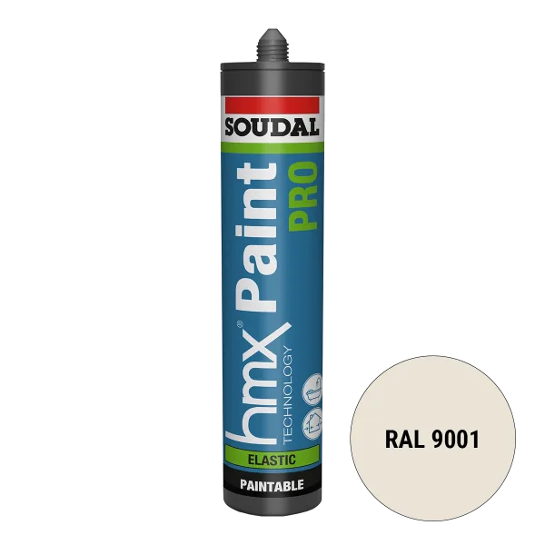 Soudal HMX Paint Pro Voegkit Wit RAL 9001 300ml