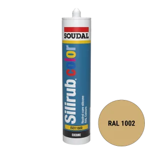 Soudal Silirub Color Siliconenkit RAL 1002 300ml
