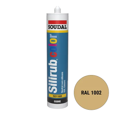 Soudal Silirub Color Siliconenkit RAL 1002 300ml