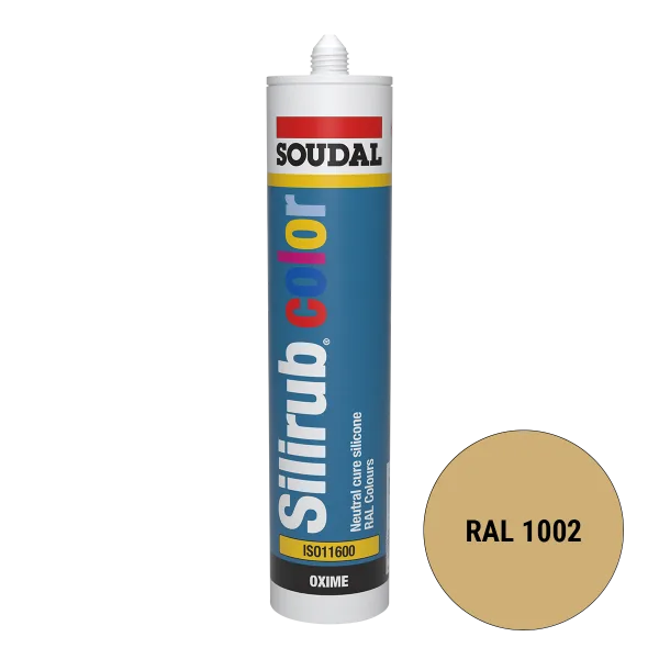 Soudal Silirub Color Siliconenkit RAL 1002 300ml