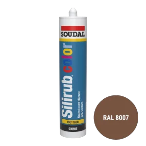 Soudal Silirub Color Siliconenkit RAL 8007 300ml