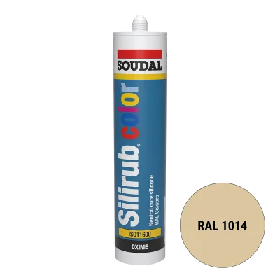 Soudal Silirub Color Siliconenkit RAL 1014 300ml