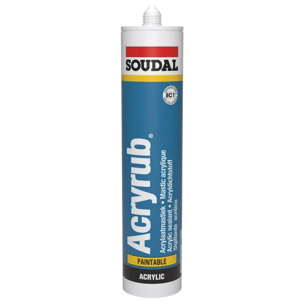 Soudal Acryrub Acrylaatkit Zwart 310ml