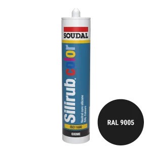 Soudal Silirub Color Siliconenkit RAL 9005 300ml