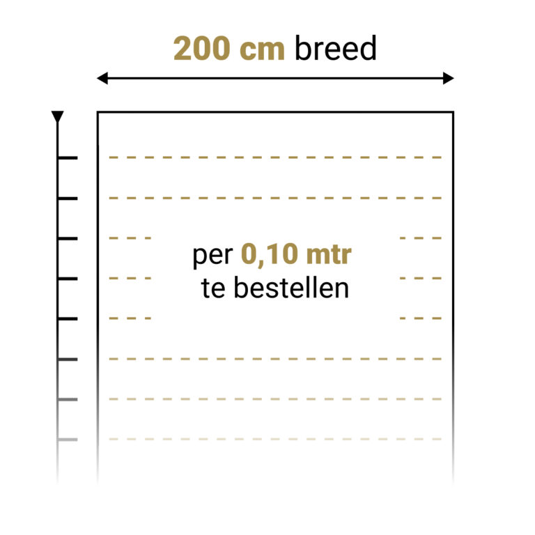 OTIUM Entreemat effectief grijsbruin 200 cm breed