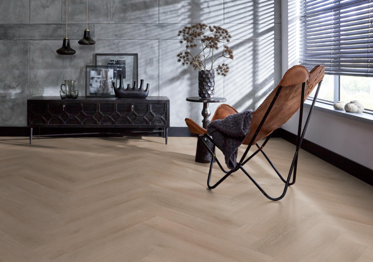 YUP Merton herringbone click dark oak