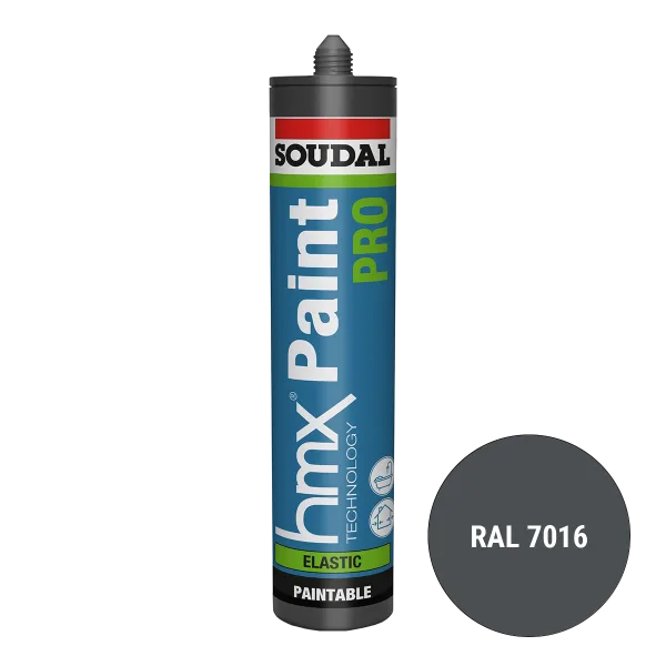 Soudal HMX Paint Pro Voegkit Grijs RAL 7016 300ml