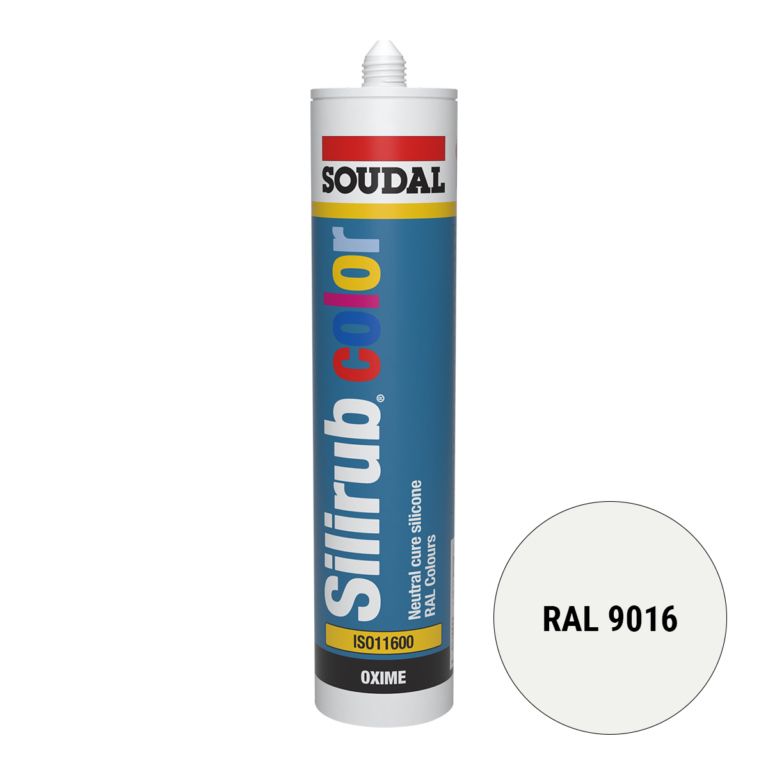 Soudal Silirub Color Siliconenkit RAL 9016 300ml