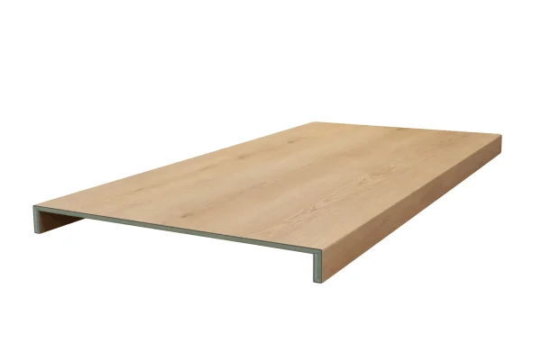 Floer Trap Overzettreden - Grijsbeige Eiken Dubbeltrede 138 cm