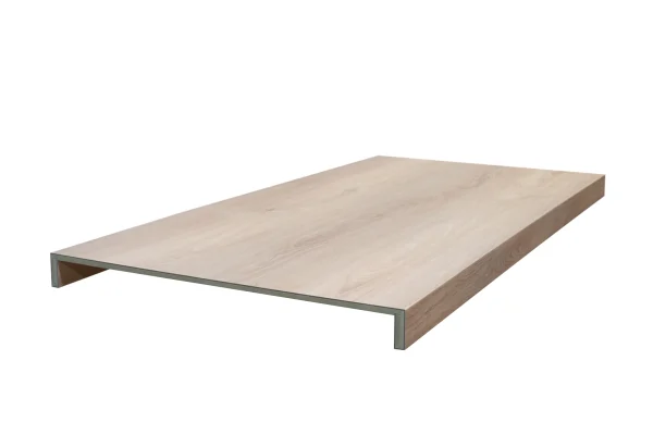 Floer Trap Overzettreden - Onbehandeld Eiken Dubbeltrede 138 cm