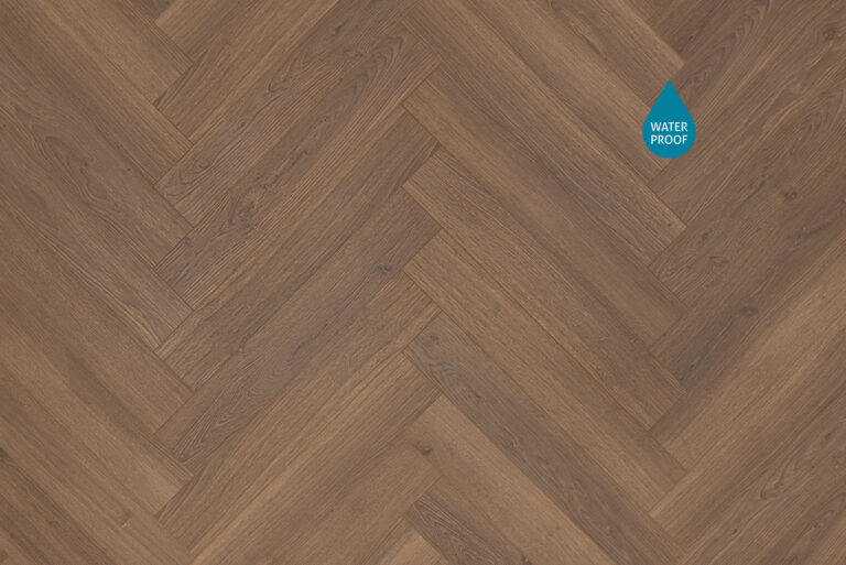 Floer Hybride Laminaat Walvisgraat - Bultrug Bruin