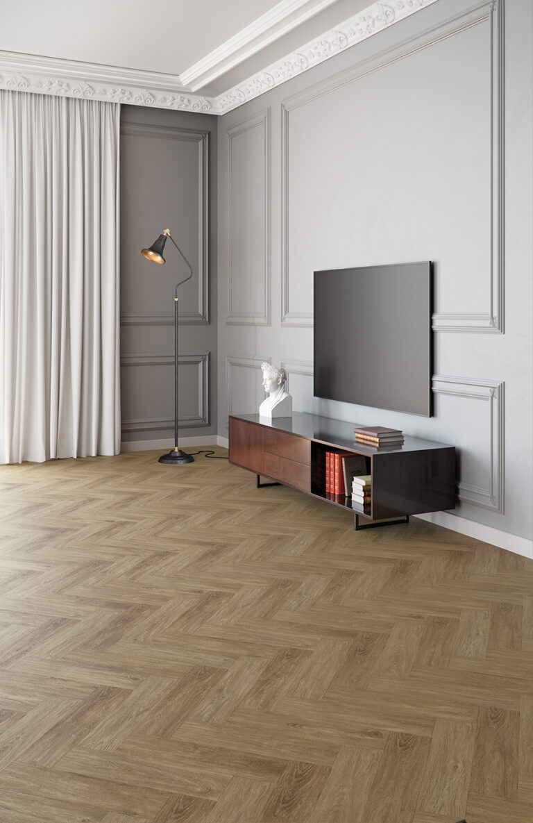 Visgraat donker bruin