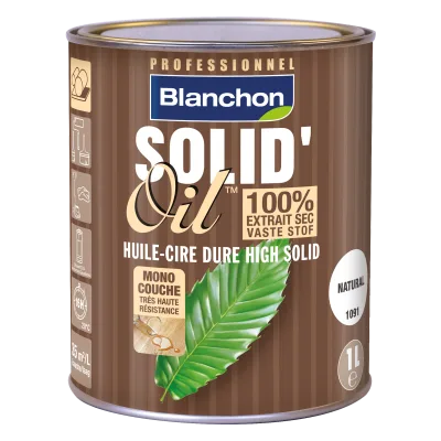 Blanchon Solid'Oil hardwaxolie naturel 100% 1 L