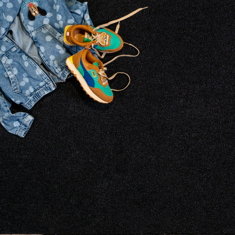 OTIUM Entreemat Black Line Graphite 200 cm breed