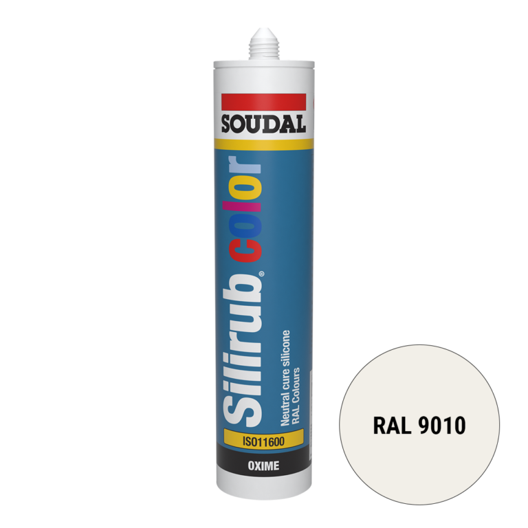 Soudal Silirub Color Siliconenkit RAL 9010 300ml