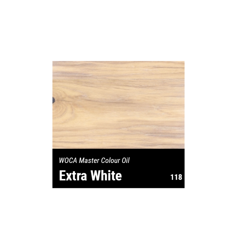 WOCA Master Colour Oil 118 extra wit 2