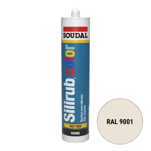 Soudal Silirub Color Siliconenkit RAL 9001 300ml