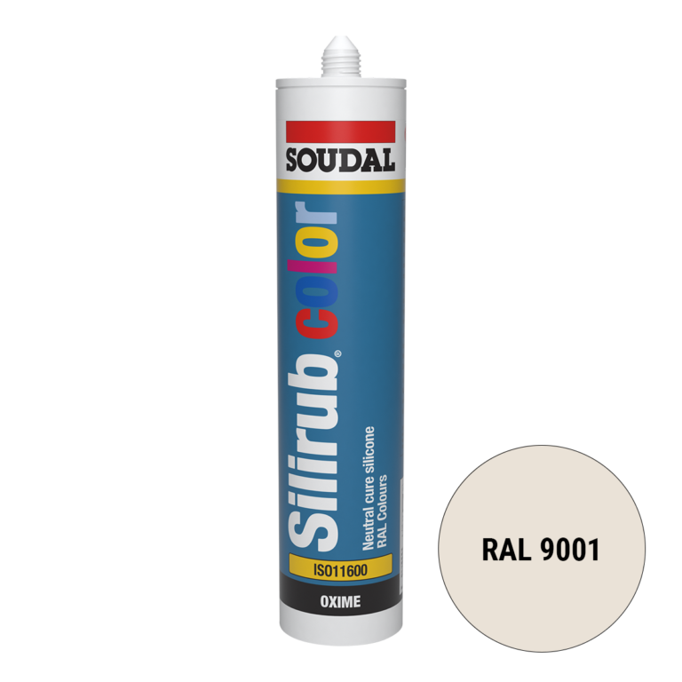 Soudal Silirub Color Siliconenkit RAL 9001 300ml
